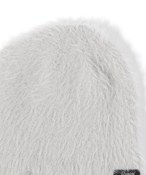 repipi armario（レピピ アルマリオ）の「シャギービーニー（ニットキャップ/ビーニー・キッズ・ホワイト系その他/レオパード/ブラック/グレー・FREE）」の6枚目の写真