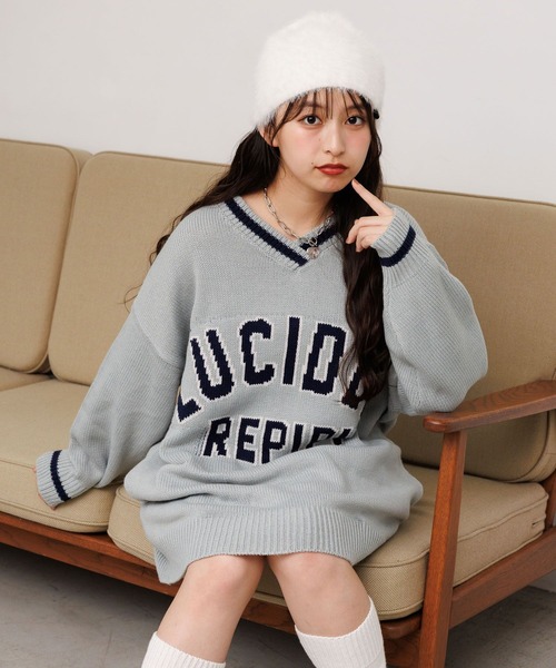 repipi armario（レピピ アルマリオ）の「シャギービーニー（ニットキャップ/ビーニー・キッズ・ホワイト系その他/レオパード/ブラック/グレー・FREE）」の11枚目の写真