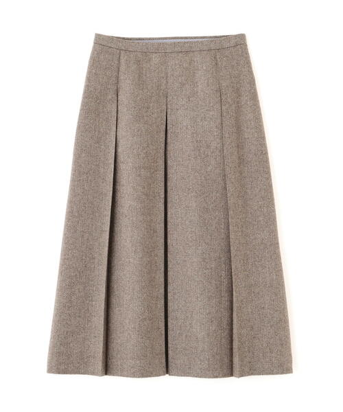 human woman(ヒューマンウーマン)の「◆【3サイズ展開】ヘリンボーンツィードタックスカート(スカート・レディース・ベージュ/グレー系その他・LARGE/MEDIUM/SMALL)」の14枚目の写真