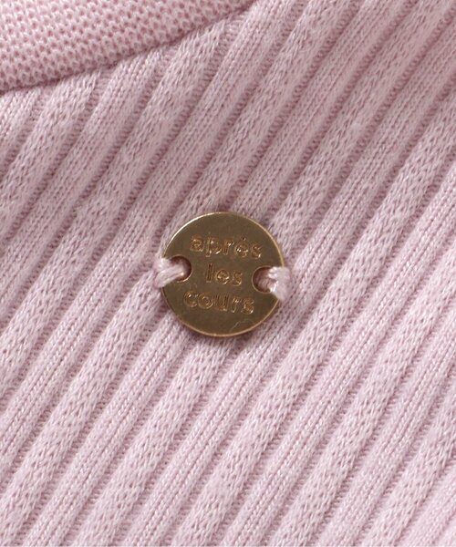 apres les cours（アプレレクール）の「【ジュニア対応】ハートボタンスカラップドッキングワンピース（ワンピース・キッズ・ピンク/アイボリー・80/90/100/110/120/130/140）」の4枚目の写真