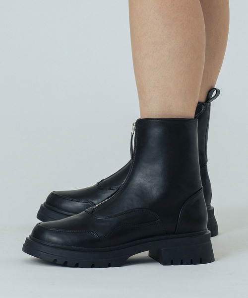 ROSE BUD（ローズバッド）の「ZIP-UP BOOTS（ブーツ・レディース・ブラック・38/39/36/37）」の3枚目の写真