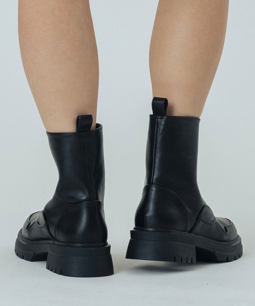 ROSE BUD（ローズバッド）の「ZIP-UP BOOTS（ブーツ・レディース・ブラック・38/39/36/37）」の4枚目の写真