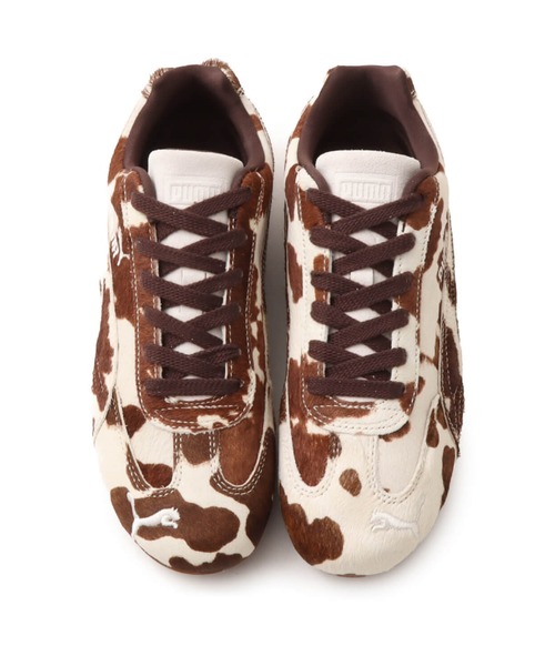 PUMA（プーマ）の「PUMA SPEEDCAT COW WMNS / プーマ スピードキャット カウ ウィメンズ（スニーカー・レディース・ブラウン・22.5cm/23.5cm/23.0cm/24.0cm/24.5cm/25.0cm）」の2枚目の写真