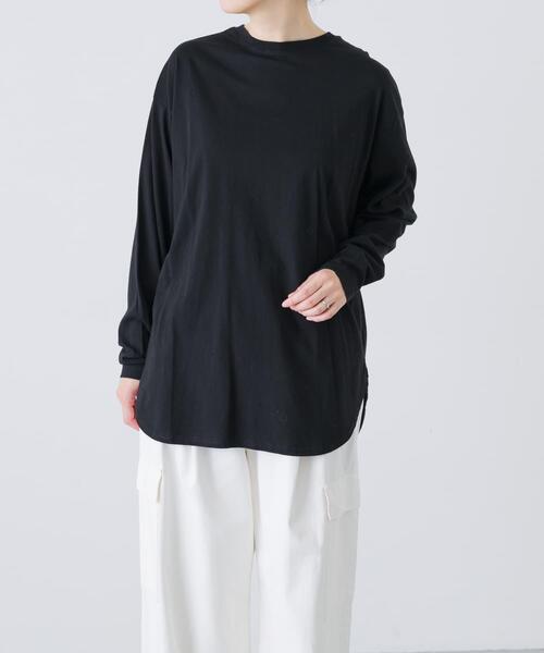 コットンクルーネックカットソー（Tシャツ/カットソー）｜かぐれ