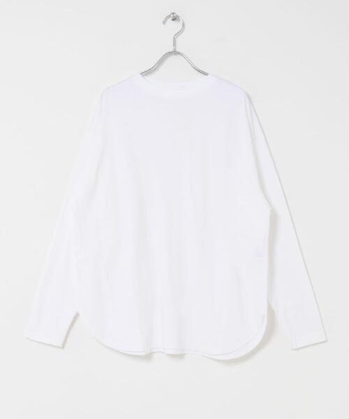 かぐれ(カグレ)の「コットンクルーネックカットソー(Tシャツ/カットソー・レディース・ブラック/オフホワイト/ブラウン・FREE)」の7枚目の写真