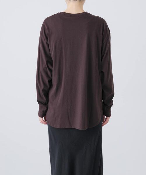 かぐれ(カグレ)の「コットンクルーネックカットソー(Tシャツ/カットソー・レディース・ブラック/オフホワイト/ブラウン・FREE)」の14枚目の写真