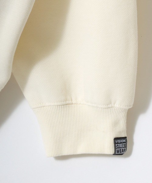 VISION STREET WEAR(ヴィジョンストリートウェア)の「VISION STREET WEAR/ヴィジョンストリートウェア オーバーサイズ 裏起毛 ゴーストバックプリント ロゴ ワンポイント刺繍 スウェット パーカー/レディース メンズ(パーカー・メンズ・オフホワイト/ブラック・LL/M/L)」の14枚目の写真