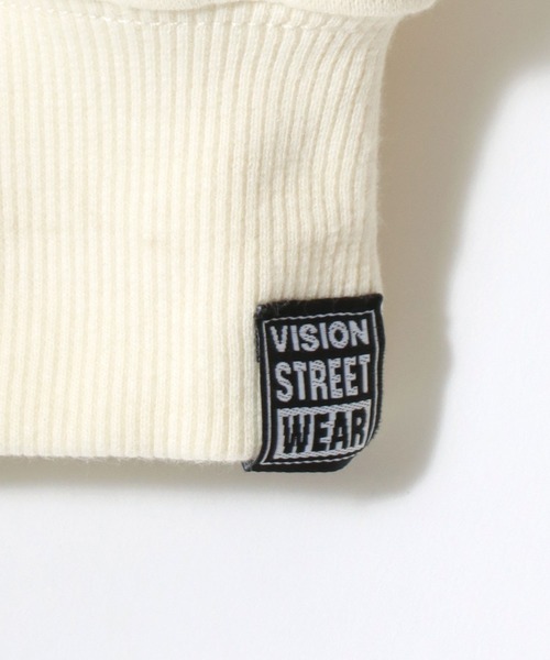 VISION STREET WEAR(ヴィジョンストリートウェア)の「VISION STREET WEAR/ヴィジョンストリートウェア オーバーサイズ 裏起毛 ゴーストバックプリント ロゴ ワンポイント刺繍 スウェット パーカー/レディース メンズ(パーカー・メンズ・オフホワイト/ブラック・LL/M/L)」の13枚目の写真