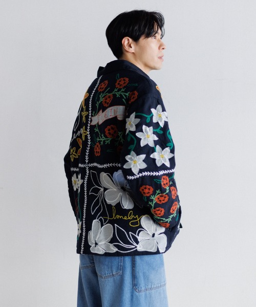 MEN , WOMEN】LEIN ボアライナーパッチワーク刺繍ジャケット（その他