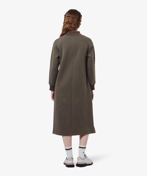 LACOSTE(ラコステ)の「ダンボールニットドレス / ハイネックワンピース(ワンピース・レディース・グレー/オフホワイト/ダークブラウン・36/34/38/40)」の5枚目の写真