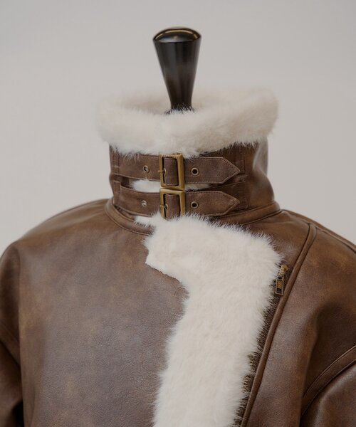 ゆっぴコラボ企画】ファーライダースショートジャケット（その他