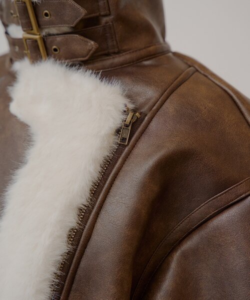 ゆっぴコラボ企画】ファーライダースショートジャケット（その他