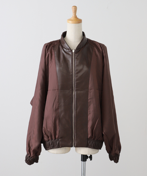 LANCER/ランサー SLOBE別注 フェイクレザーブルゾン（ブルゾン