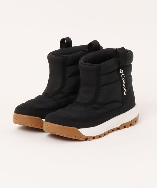 Columbia(コロンビア)の「Columbia コロンビア YOUTH SNOWTROT MID【撥水/保温】キッズウィンターブーツ(ユーススノートロットミッド)(ブーツ・キッズ・ベージュ/ブラック・24.0cm/23.0cm/22.0cm/21.0cm)」の1枚目の写真
