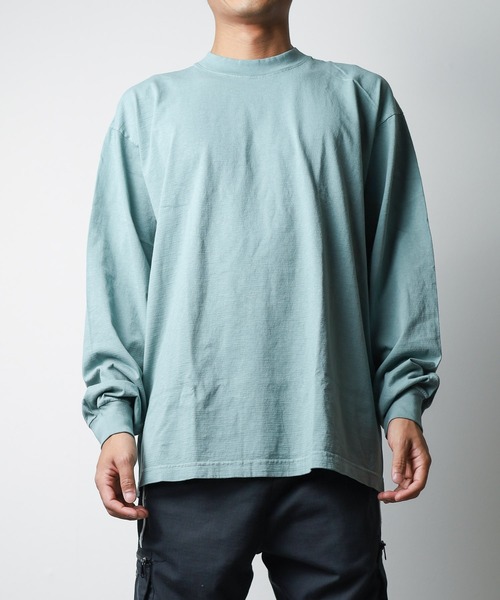 LOS ANGELES APPAREL(ロサンゼルスアパレル)の「【RES】【LOS ANGELES APPAREL】LA APPAREL 6.5oz GARMENT DYED CREW L/S TEE(Tシャツ/カットソー・メンズ・グリーン/ホワイト/ブルー/グレー/オレンジ/ブラック/ゴールド・X-LARGE/LARGE/MEDIUM/SMALL)」の9枚目の写真
