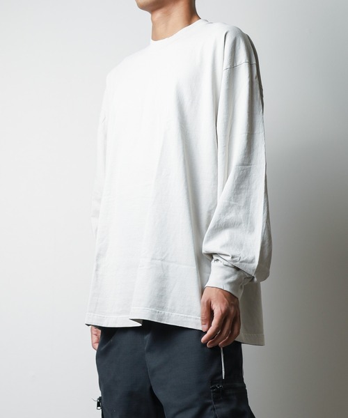 LOS ANGELES APPAREL(ロサンゼルスアパレル)の「【RES】【LOS ANGELES APPAREL】LA APPAREL 6.5oz GARMENT DYED CREW L/S TEE(Tシャツ/カットソー・メンズ・グリーン/ホワイト/ブルー/グレー/オレンジ/ブラック/ゴールド・X-LARGE/LARGE/MEDIUM/SMALL)」の10枚目の写真