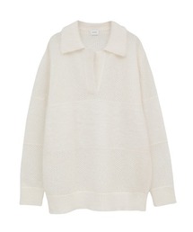 MANOF/マノフ/MOHAIR POLO KNIT