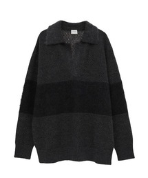 MANOF/マノフ/MOHAIR POLO KNIT