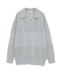 MANOF/マノフ/MOHAIR POLO KNIT