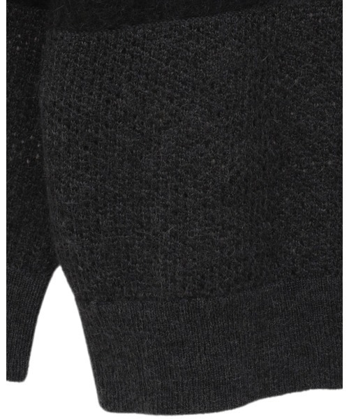 MANOF(マノフ)の「MANOF/マノフ/MOHAIR POLO KNIT(ニット/セーター・レディース・ブルー系その他3/ホワイト/チャコールグレー・F)」の13枚目の写真