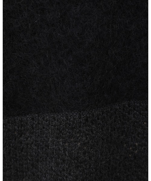 MANOF(マノフ)の「MANOF/マノフ/MOHAIR POLO KNIT(ニット/セーター・レディース・ブルー系その他3/ホワイト/チャコールグレー・F)」の14枚目の写真