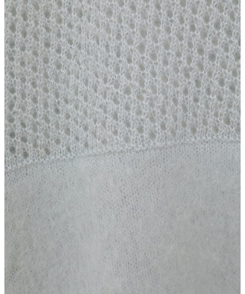 MANOF(マノフ)の「MANOF/マノフ/MOHAIR POLO KNIT(ニット/セーター・レディース・ブルー系その他3/ホワイト/チャコールグレー・F)」の19枚目の写真