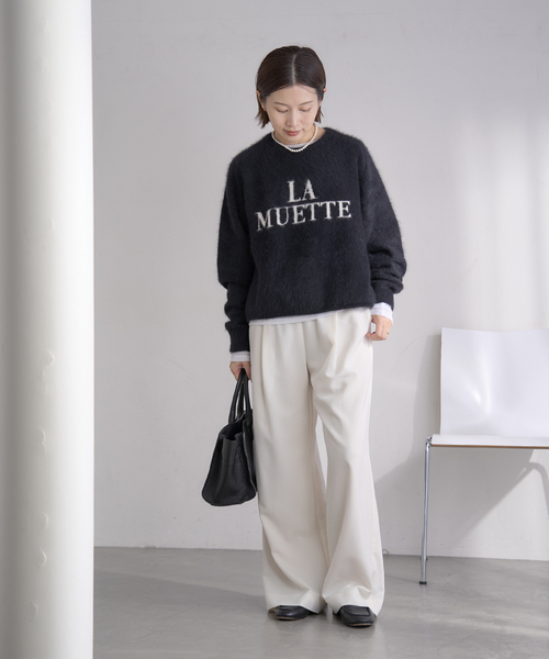 フォックス混LA MUETTE ロゴニット（ニット/セーター）｜IENA（イエナ
