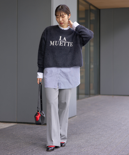 セール】フォックス混LA MUETTE ロゴニット（ニット/セーター）｜IENA
