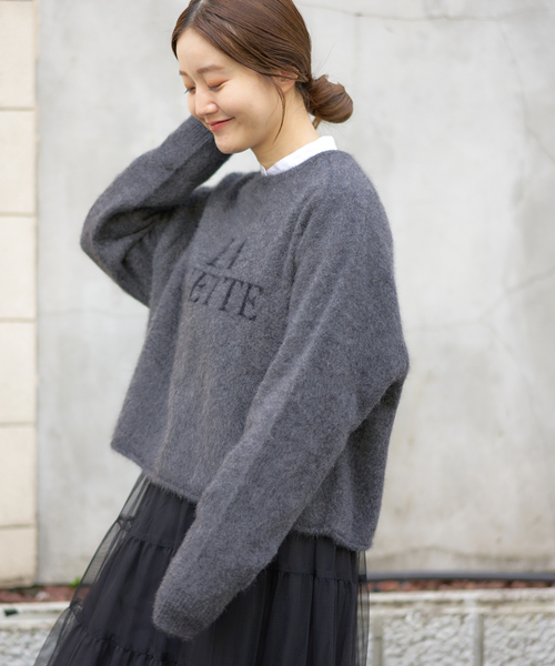 フォックス混LA MUETTE ロゴニット（ニット/セーター）｜IENA（イエナ