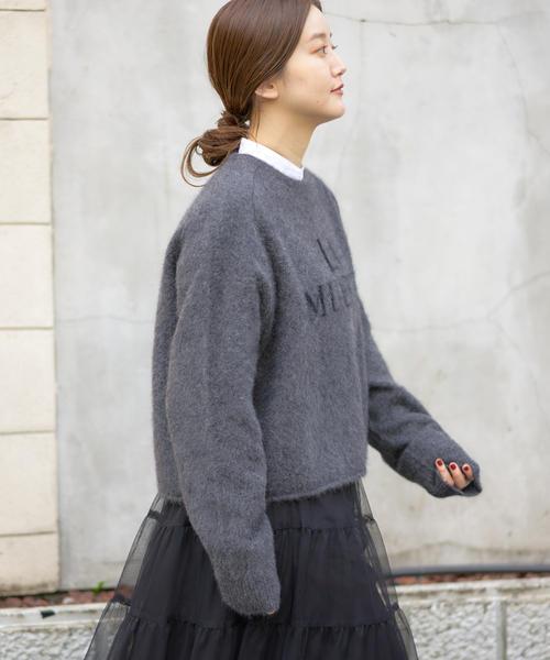 フォックス混LA MUETTE ロゴニット（ニット/セーター）｜IENA（イエナ