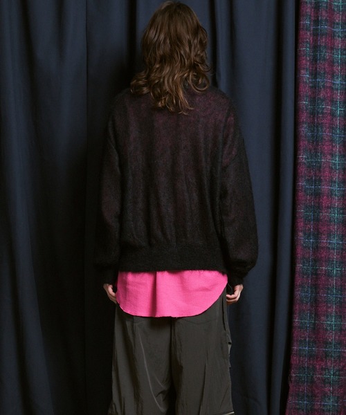 MAISON SPECIAL(メゾンスペシャル)の「《UNISEX》KID MOHAIR Shirt Cardigan/キッドモヘアシャツカーディガン【MAISON SPECIAL/メゾンスペシャル】(カーディガン/ボレロ・メンズ・キャメル/ブラウン/カーキ/ブラック・2/1/0)」の13枚目の写真