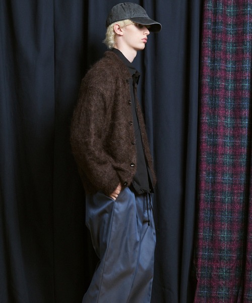 MAISON SPECIAL(メゾンスペシャル)の「《UNISEX》KID MOHAIR Shirt Cardigan/キッドモヘアシャツカーディガン【MAISON SPECIAL/メゾンスペシャル】(カーディガン/ボレロ・メンズ・キャメル/ブラウン/カーキ/ブラック・2/1/0)」の15枚目の写真