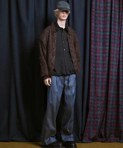 UNISEX》KID MOHAIR Shirt Cardigan/キッドモヘアシャツカーディガン