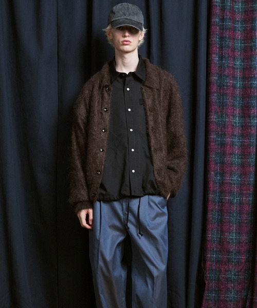 MAISON SPECIAL(メゾンスペシャル)の「《UNISEX》KID MOHAIR Shirt Cardigan/キッドモヘアシャツカーディガン【MAISON SPECIAL/メゾンスペシャル】(カーディガン/ボレロ・メンズ・キャメル/ブラウン/カーキ/ブラック・2/1/0)」の14枚目の写真
