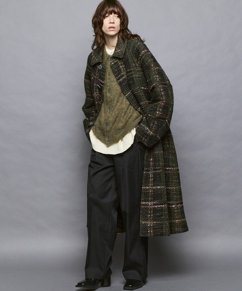 UNISEX》KID MOHAIR Shirt Cardigan/キッドモヘアシャツカーディガン