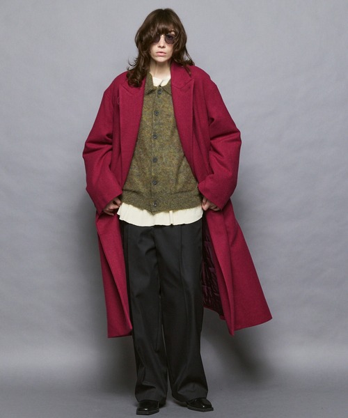UNISEX》KID MOHAIR Shirt Cardigan/キッドモヘアシャツカーディガン