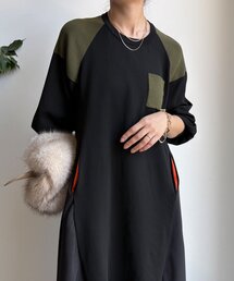 【WEB限定】ミリタリー風ドッキングワンピース