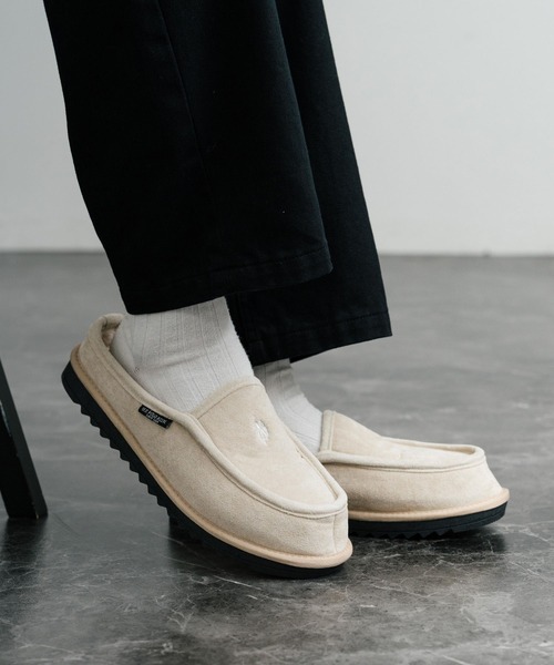 Rocky Monroe(ロッキーモンロー)の「U.S.POLO ASSN. ユーエスポロアッスン ボアライニングスライド スリッポン/ワンポイントロゴモカシンシューズ(スリッポン・メンズ・ベージュ/ブラック・27cm/28cm/26cm/25cm/24cm/23cm)」の11枚目の写真