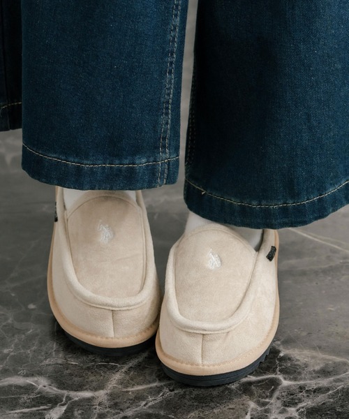 Rocky Monroe(ロッキーモンロー)の「U.S.POLO ASSN. ユーエスポロアッスン ボアライニングスライド スリッポン/ワンポイントロゴモカシンシューズ(スリッポン・メンズ・ベージュ/ブラック・27cm/28cm/26cm/25cm/24cm/23cm)」の13枚目の写真