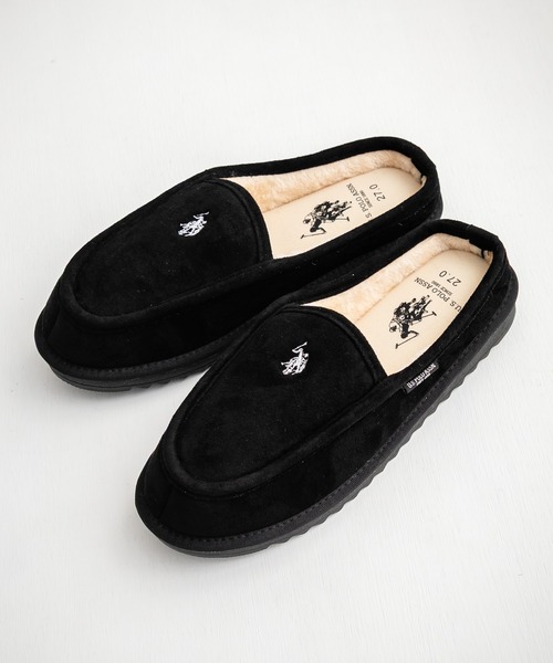 Rocky Monroe(ロッキーモンロー)の「U.S.POLO ASSN. ユーエスポロアッスン ボアライニングスライド スリッポン/ワンポイントロゴモカシンシューズ(スリッポン・メンズ・ベージュ/ブラック・27cm/28cm/26cm/25cm/24cm/23cm)」の17枚目の写真