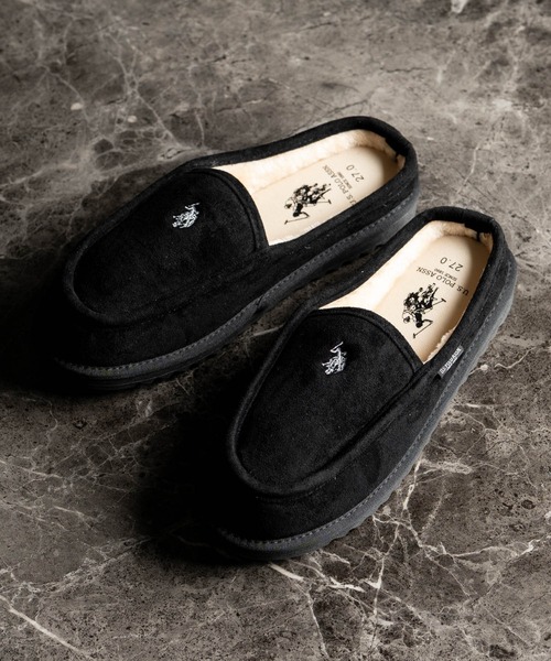 Rocky Monroe(ロッキーモンロー)の「U.S.POLO ASSN. ユーエスポロアッスン ボアライニングスライド スリッポン/ワンポイントロゴモカシンシューズ(スリッポン・メンズ・ベージュ/ブラック・27cm/28cm/26cm/25cm/24cm/23cm)」の18枚目の写真