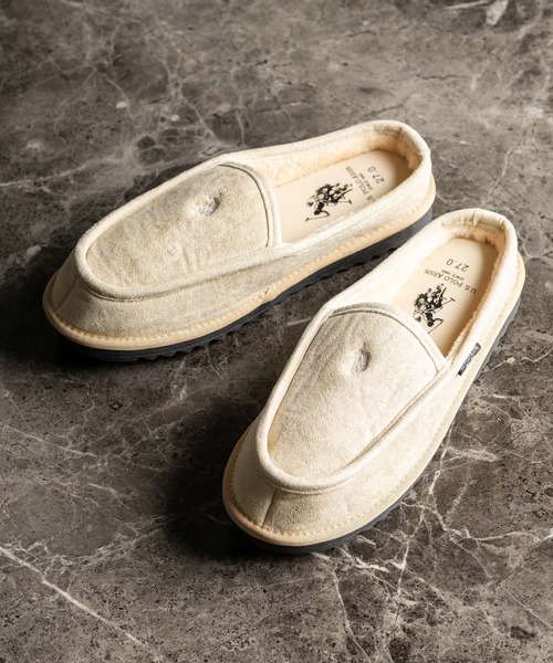 Rocky Monroe(ロッキーモンロー)の「U.S.POLO ASSN. ユーエスポロアッスン ボアライニングスライド スリッポン/ワンポイントロゴモカシンシューズ(スリッポン・メンズ・ベージュ/ブラック・27cm/28cm/26cm/25cm/24cm/23cm)」の19枚目の写真