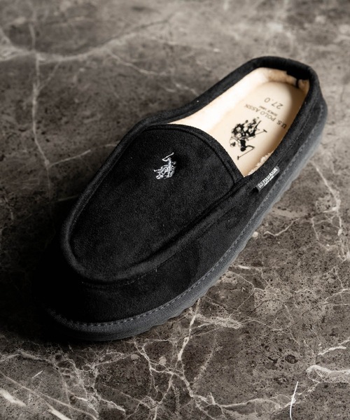 Rocky Monroe(ロッキーモンロー)の「U.S.POLO ASSN. ユーエスポロアッスン ボアライニングスライド スリッポン/ワンポイントロゴモカシンシューズ(スリッポン・メンズ・ベージュ/ブラック・27cm/28cm/26cm/25cm/24cm/23cm)」の20枚目の写真