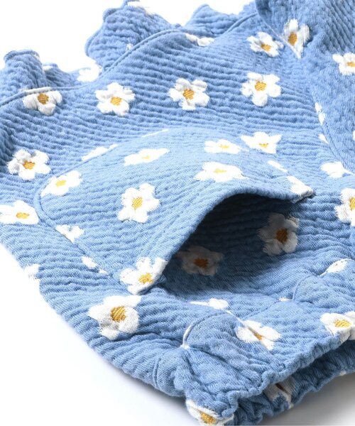 apres les cours（アプレレクール）の「【ジュニア対応】ハート・フラワージャガードビスチェ&フリルショートパンツセット（セットアップ・キッズ・レッド/アイボリー/サックスブルー・90/100/110/120/130/140）」の18枚目の写真