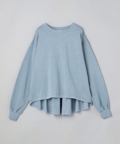 coen（コーエン）の「フリルドッキングピグメント裏毛スウェット（スウェット・レディース・ナチュラル/ブラウン/ダークグレー/コバルトブルー・M/L）」の17枚目の写真