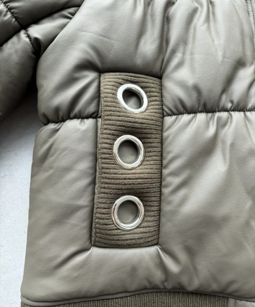 SHAGGIE（シャギー）の「クロップドアイレットパッファージャケット（その他アウター・レディース・ブラック/ブラウン/カーキ・FREE）」の16枚目の写真