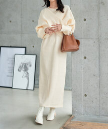 カシュクール」に該当するワンピース（ホワイト/白色系・長袖