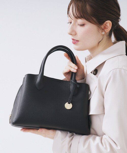 index（インデックス）の「≪通勤・セレモニー対応≫2WAYカクシボミドルボストンバッグ（ボストンバッグ・レディース・ブラック/ベージュ・00）」の18枚目の写真