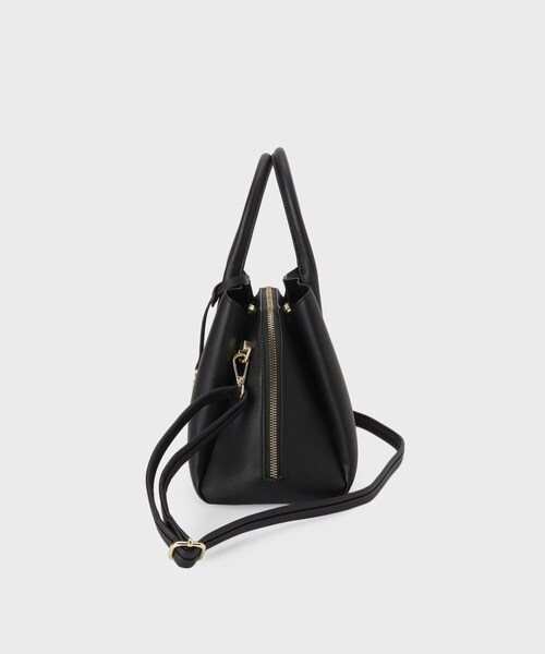 index（インデックス）の「≪通勤・セレモニー対応≫2WAYカクシボミドルボストンバッグ（ボストンバッグ・レディース・ブラック/ベージュ・00）」の12枚目の写真