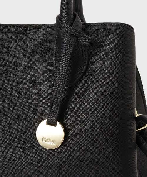 index（インデックス）の「≪通勤・セレモニー対応≫2WAYカクシボミドルボストンバッグ（ボストンバッグ・レディース・ブラック/ベージュ・00）」の3枚目の写真